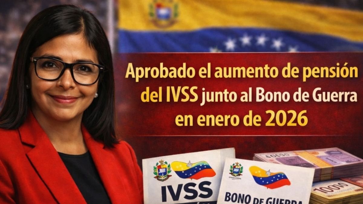 Aprobado el aumento de la pensión del IVSS junto al Bono de Guerra en enero de 2026