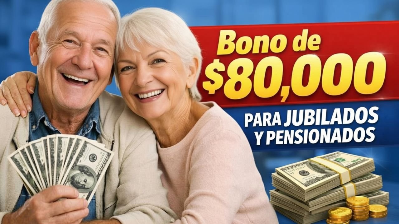 Bono de $80,000 para jubilados y pensionados — cómo inscribirse y día de cobro marzo 2026