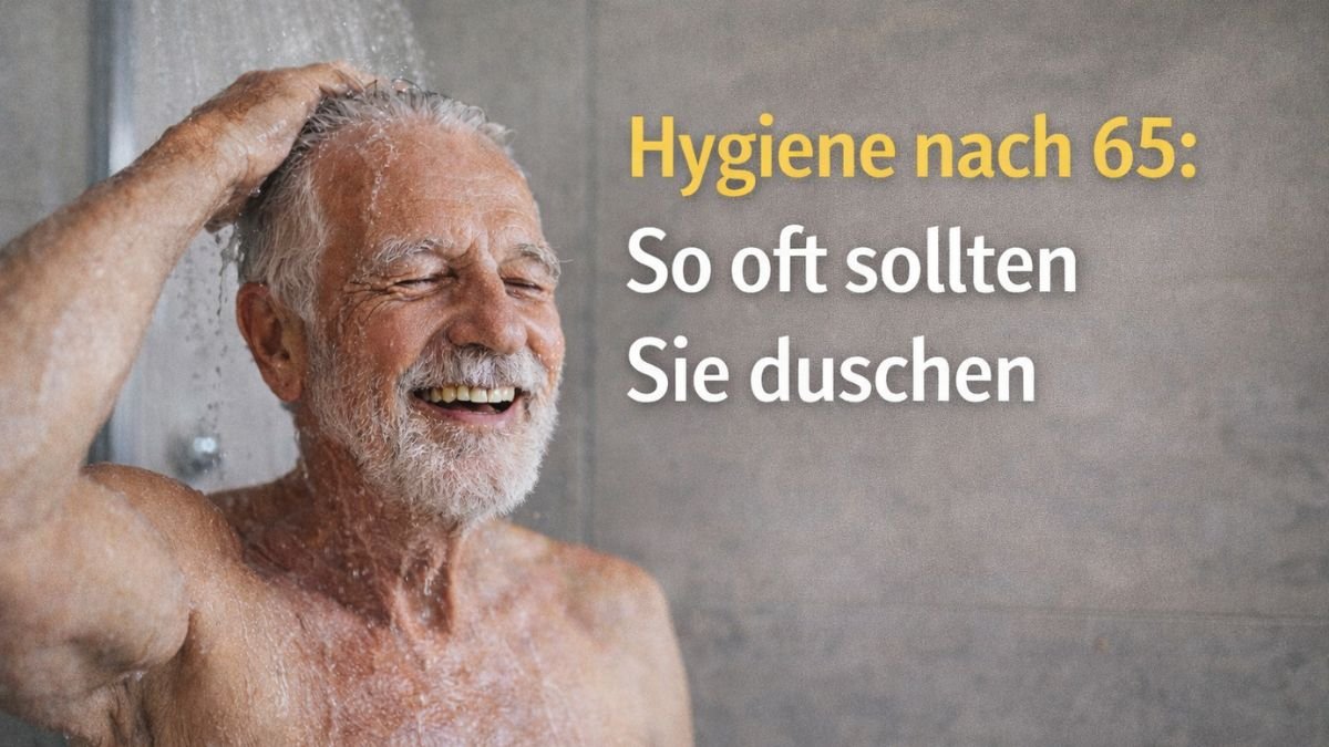 Hygiene nach 65 nicht einmal täglich, nicht einmal wöchentlich – das ist die Duschhäufigkeit, die Sie gesund und vital hält