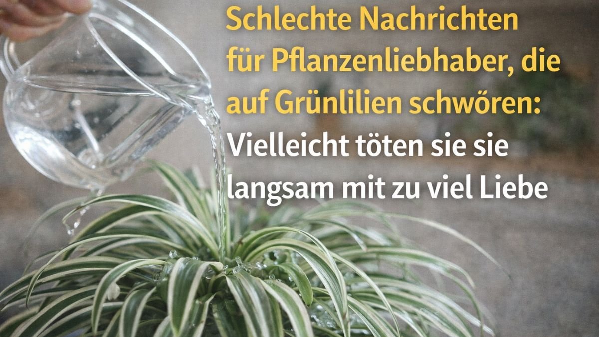Schlechte Nachrichten für Pflanzenliebhaber, die auf Grünlilien schwören: Vielleicht töten sie sie langsam mit zu viel Liebe