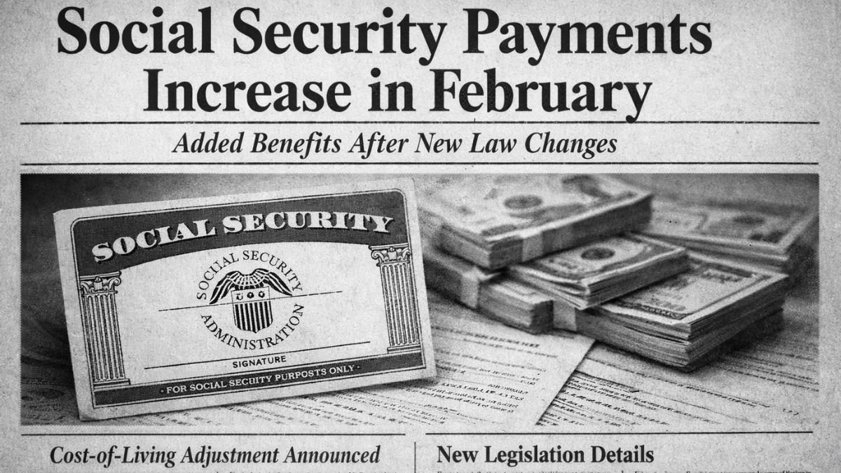 Social Security Payments Increase in February: Added Benefits After New Law Changes